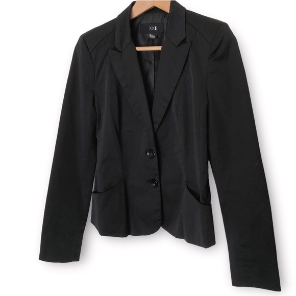 XXI Forever 21 Fitted Black Blazer - Picture 3 of 12